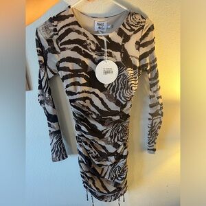 Princess polly zebra dress